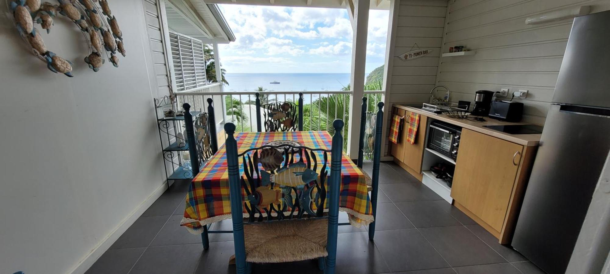Appartement Duplex Vue Mer Jacuzzi Prive Deshaies Exterior foto