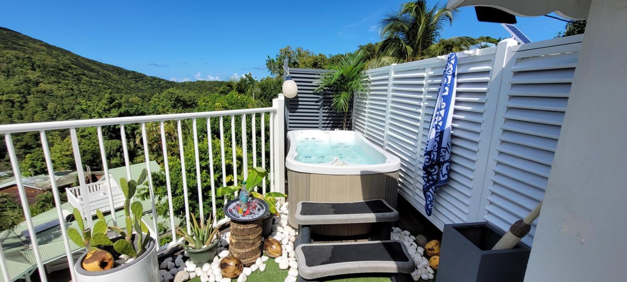 Appartement Duplex Vue Mer Jacuzzi Prive Deshaies Exterior foto